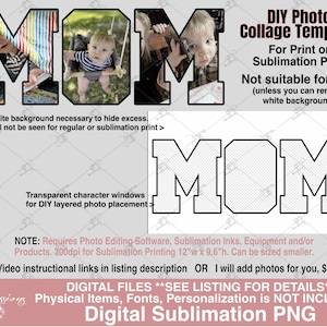 Modelo de foto de mãe, modelo de colagem de fotos de mãe, PNG de sublimação de mãe, presente de dia das mães, fotos de crianças, presentes para mãe, colagem de fotos de mãe, mamãe