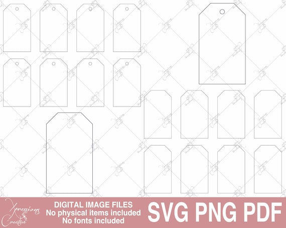 Blank Gift Tag Template, 2 X 3.5 Digital Tag Template, DIY Gift Tags, DIY  Gift Tag Template, Printable Gift Tags, Create Your Own Gift Tag 