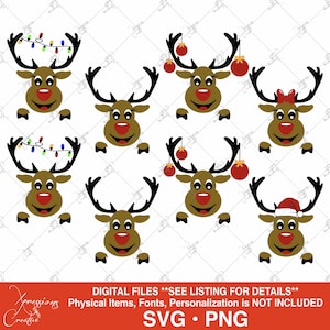 Weihnachts-Svg-Bundle, Weihnachten-Ren-Bundle, Rentier-Svg, Weihnachten-Ren-Svg, Rentier-Familie svg, Rentier-Bundle-Svg, Rudolph svg