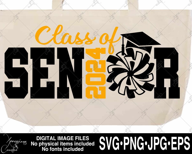 Senior 2024 Svg Class of 2024 2024 Graduate Cheer Svg Etsy