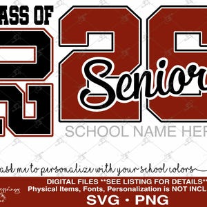Senior Class of 2026 SVG, Senior 2026 svg, 2026 Graduate, Varsity Senior 2026, Outlined, Graduation svg, Senior 2026 tshirt, Senior tshirt
