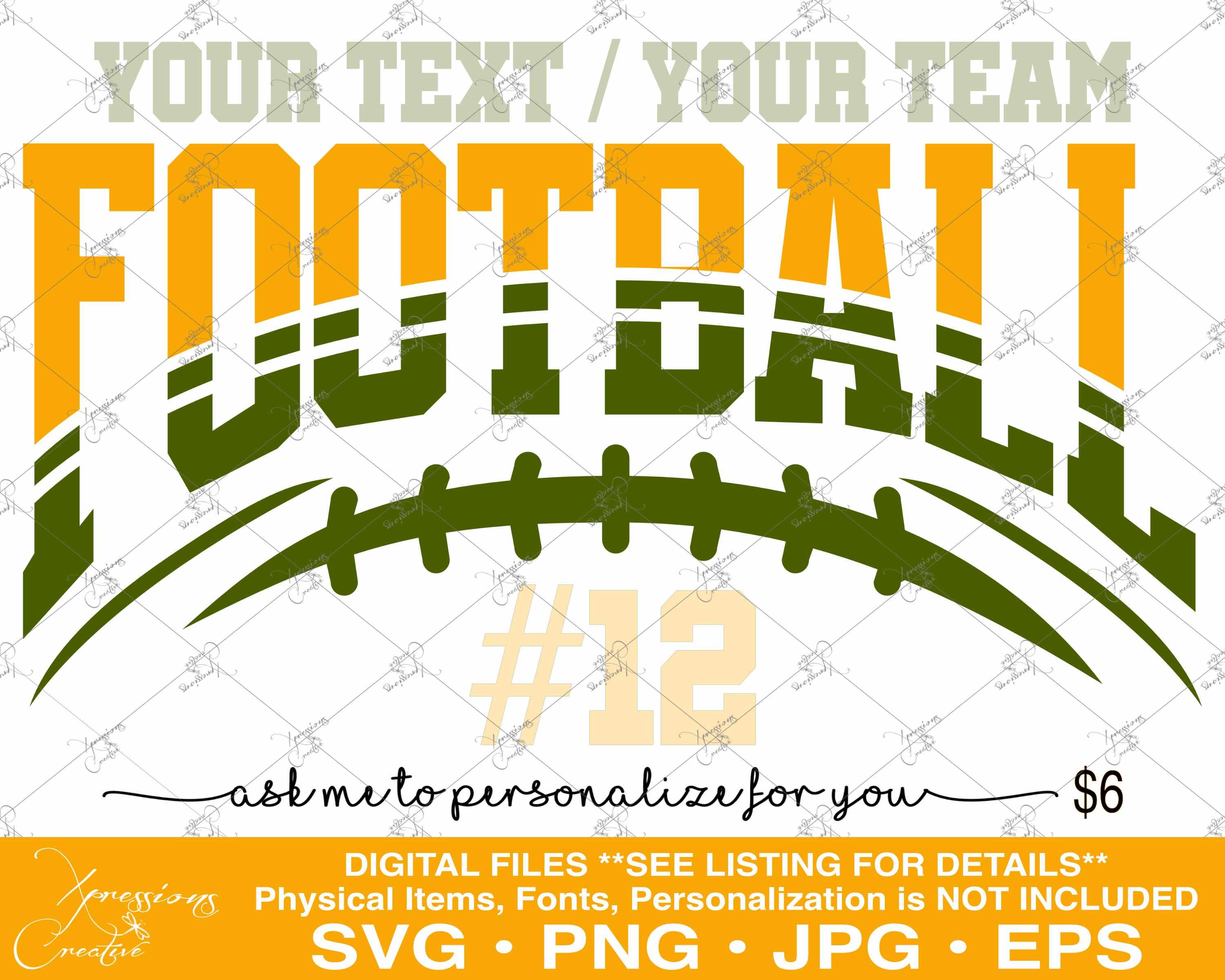 Football svg, Personalized Team Football svg, cheer svg, Football t-shirt svg, Personalized Football svg, Football Template svg, mascot svg
