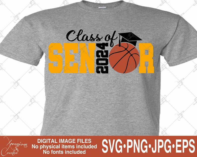 Senior 2024 Svg Class of 2024 2024 Graduate Basketball Svg Etsy UK