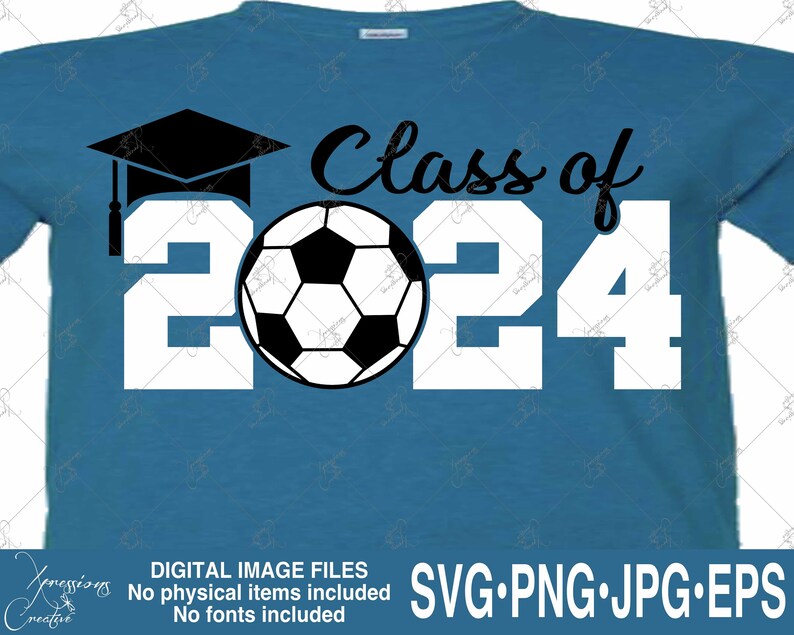 Senior 2024 Svg Class of 2024 2024 Graduate Soccer Svg Etsy Australia