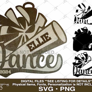 Svg de danse, ornement de danse svg, svg de danse personnalisé, ornement de danse personnalisé, modèle laser de danse, ornement laser de danse, ornement deux couches