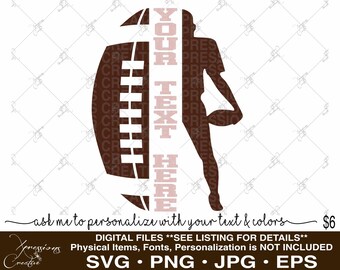 Football svg, Football Split svg, sports svg, Football svg for t-shirts, Half Football Half Player svg, Football Split Template svg, split