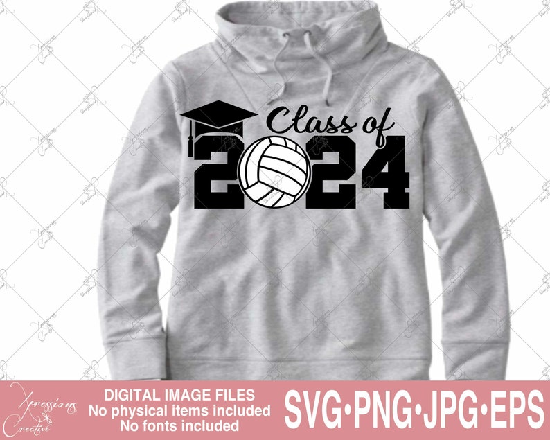Senior 2024 Svg Class of 2024 2024 Graduate Volleyball Svg Etsy Ireland