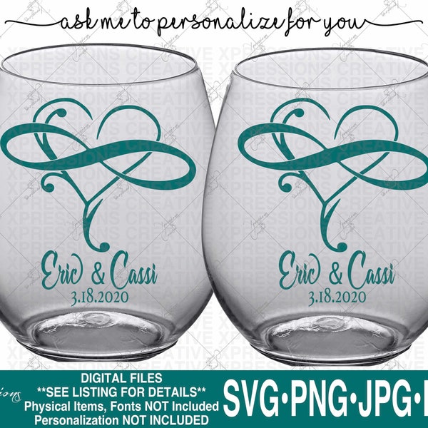 mariage svg, mariage lunettes svg, anniversaire svg, infini svg, amour svg, mariage imprimable png, lunettes de mariage personnalisées, Saint-Valentin