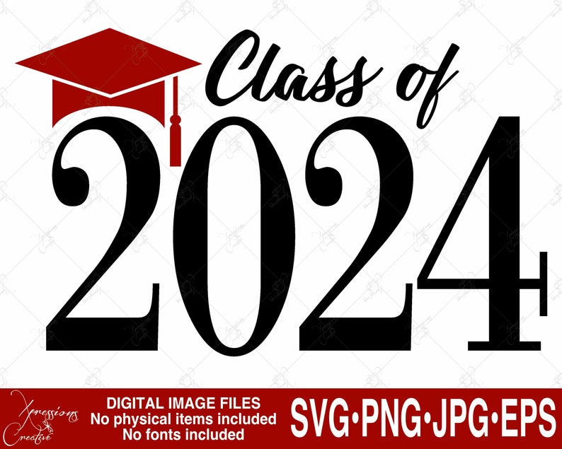 Senior Svg Class of 2024 Svg 2024 Split Monogram Svg Etsy
