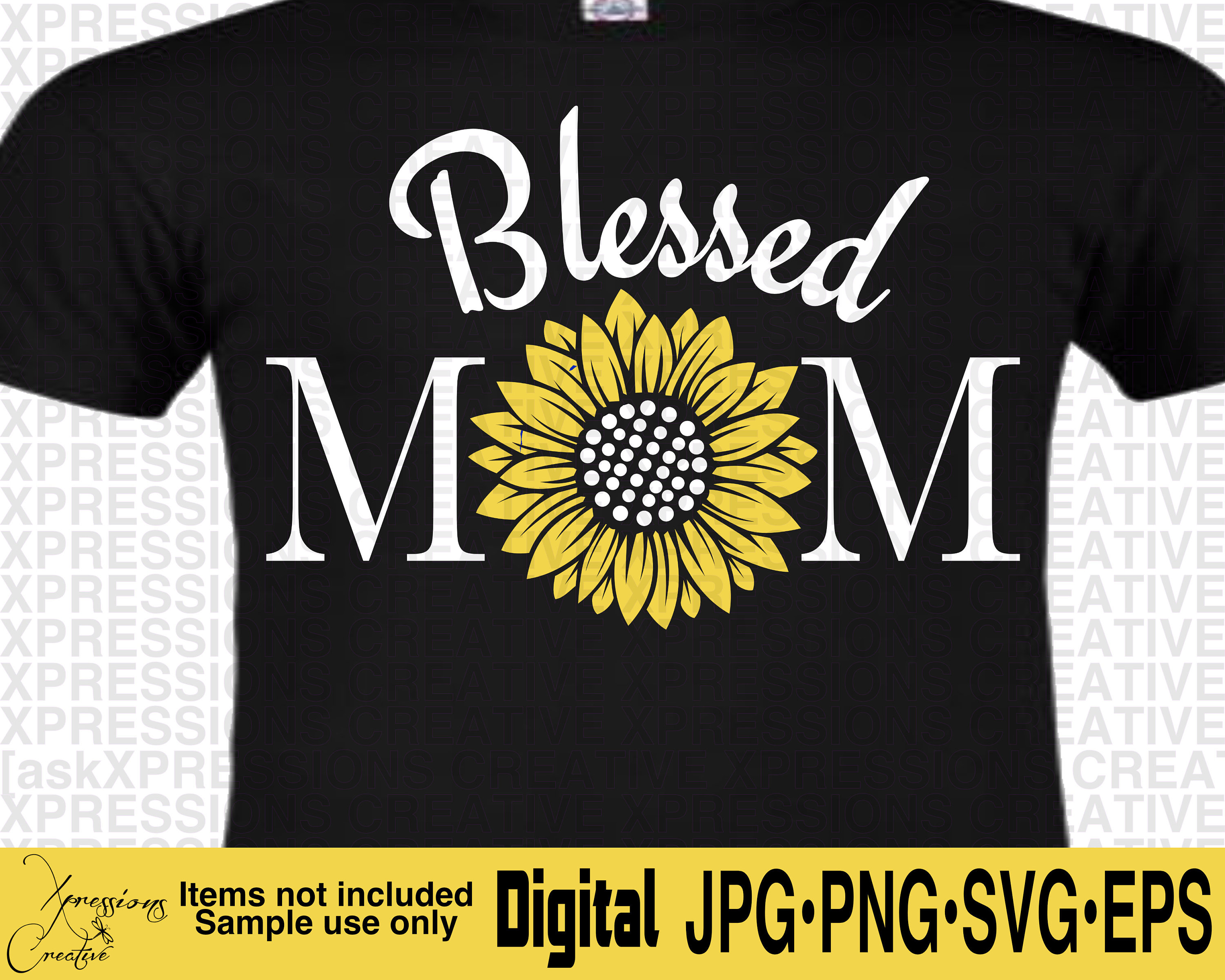 Download Blessed Mom svg Mom svg Sunflower svg Sunflowers svg Mom ...