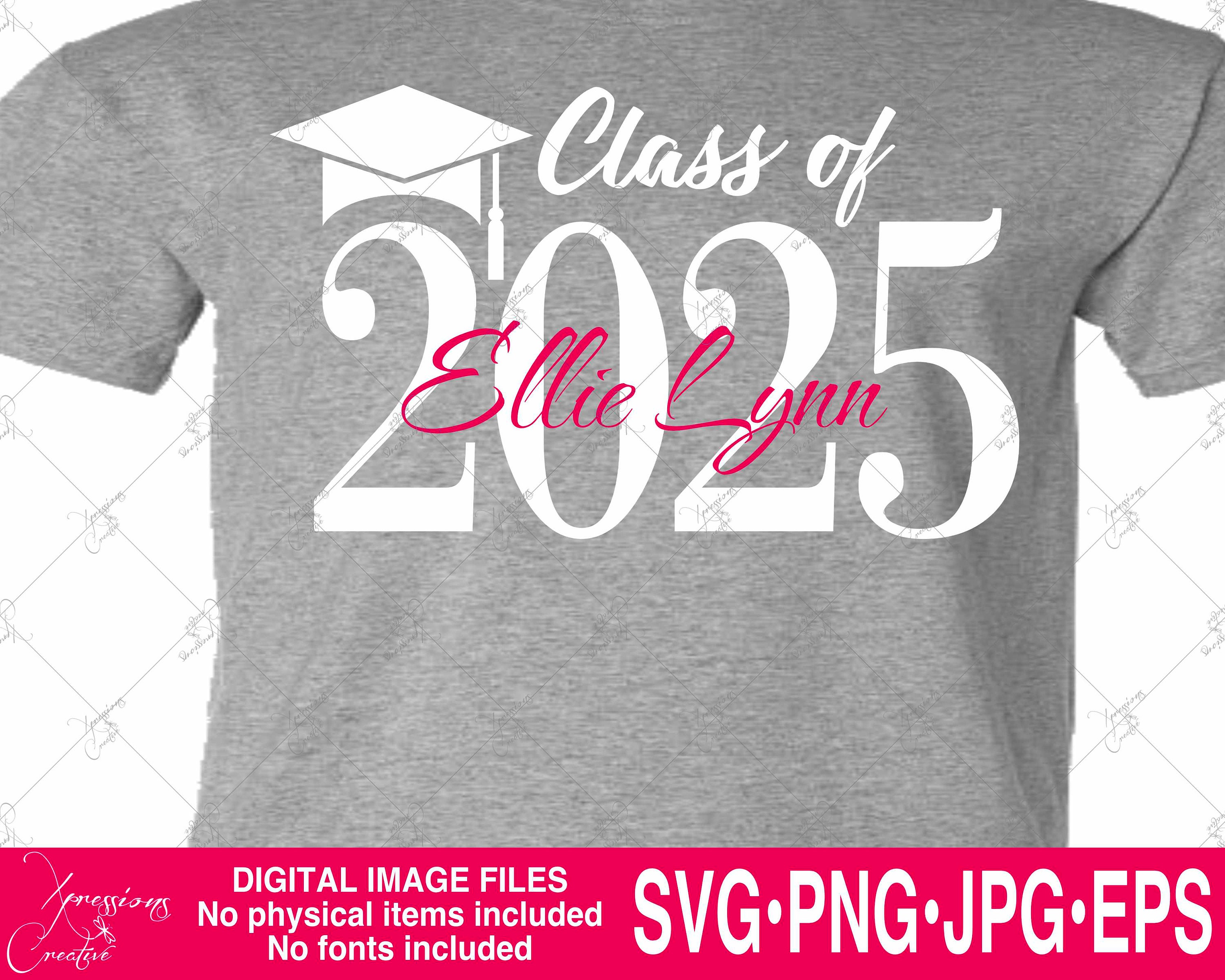 Senior Svg Class of 2025 Svg 2025 Split Monogram Svg Etsy