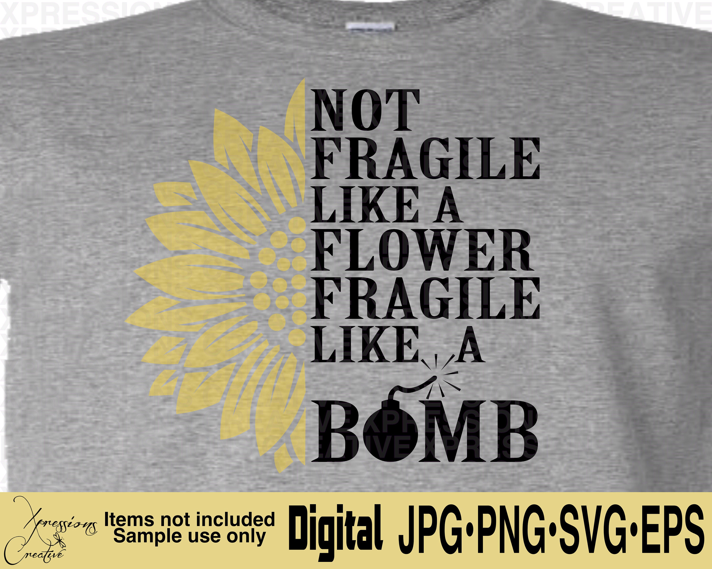 Bomb Tshirt Etsy - Flower