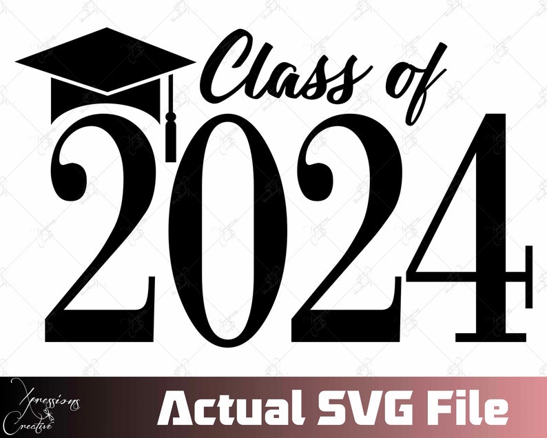 Senior Svg Class of 2024 Svg 2024 Split Monogram Svg Etsy