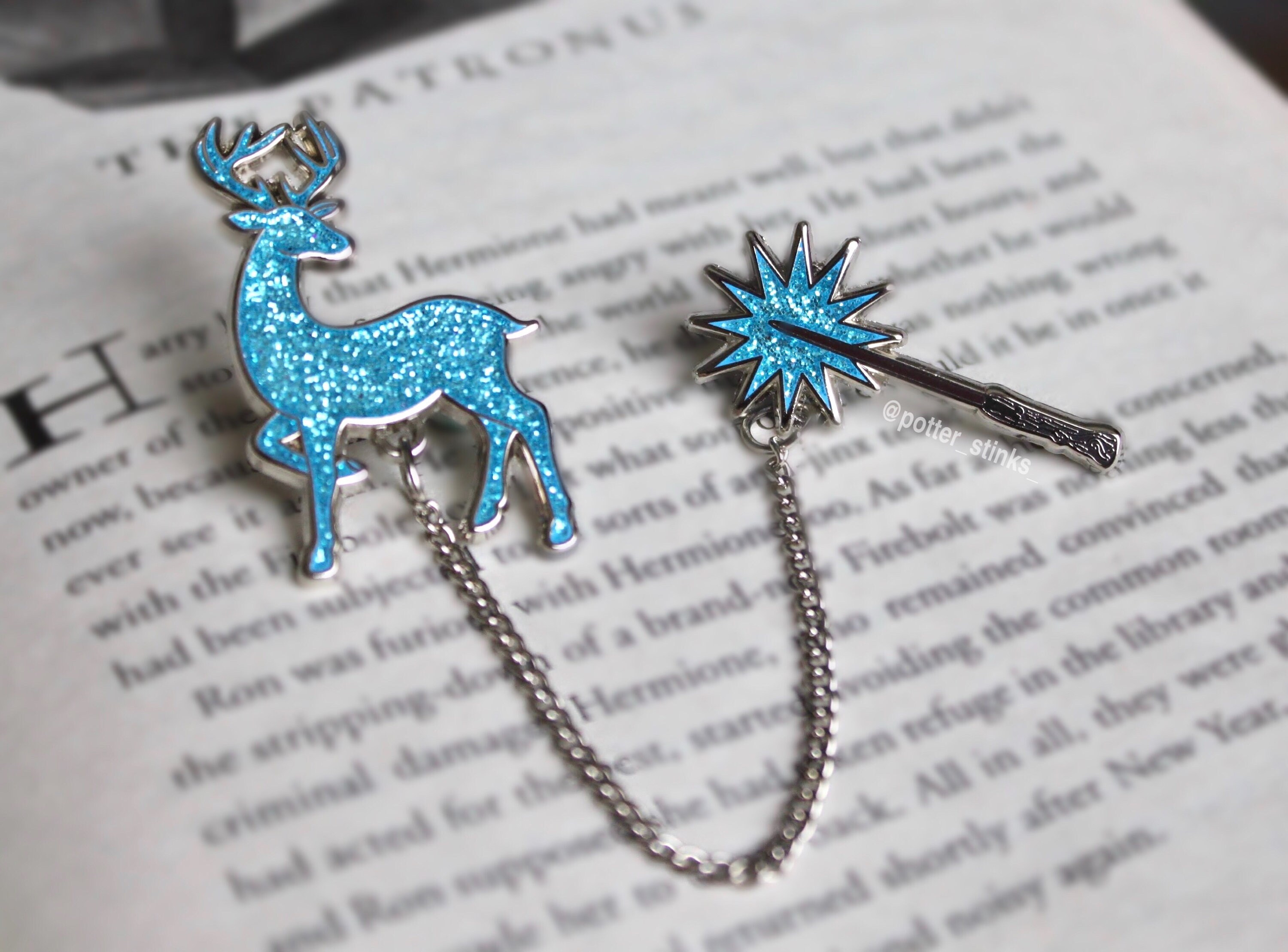 Patronus Charm Hard Enamel Pin Set Etsy