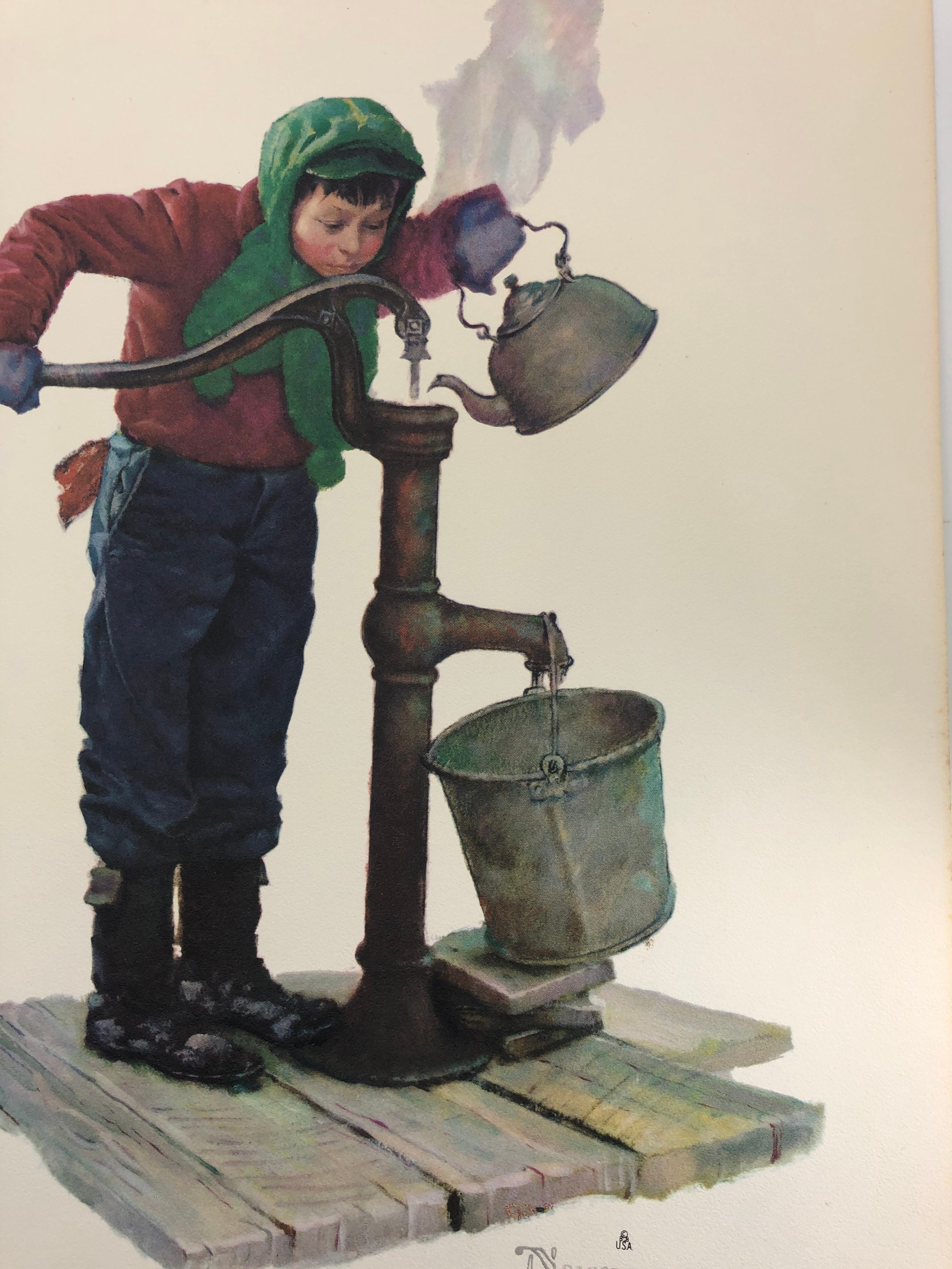 Beautiful Vintage Norman Rockwell Boy and His Dog Print 12x12 - Etsy