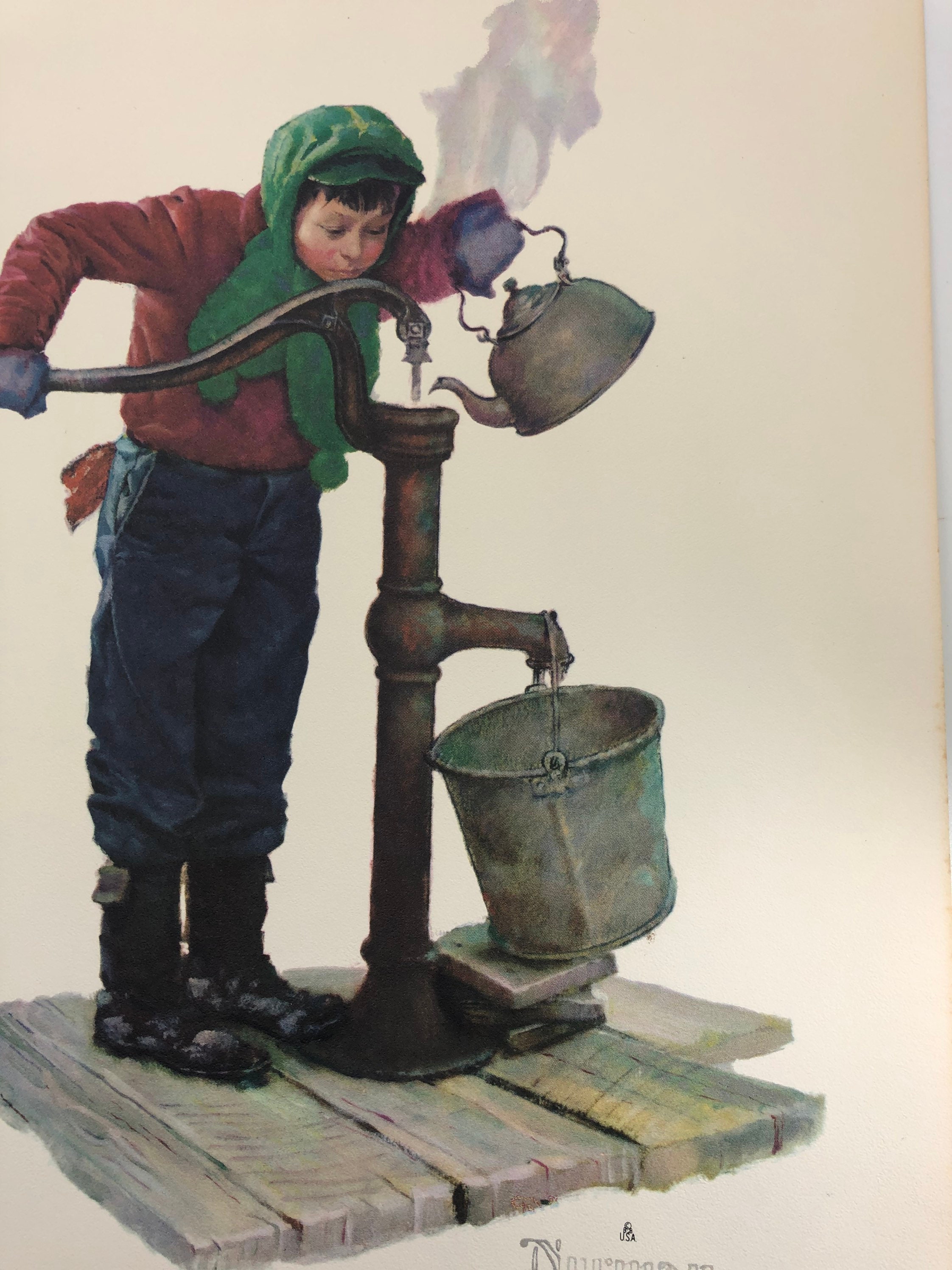 Beautiful Vintage Norman Rockwell Boy and His Dog Print 12x12 - Etsy