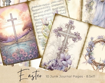 Easter Junk Journal Kit, Bunny Junk Journal, Rabbit, Journal Pages, Junk Journal, Rabbit Ephemera, Printable, Scrapbook, Download