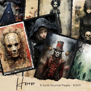 Verfluchtes Junk Journal Kit, Gothic Junk Journal, Spooky Junk Journal, Scrapbook Kit, Journaling Zubehör, Gothic Journal Kit, PRINTABLES