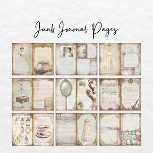 Journal In Drawer Antique Lace Drawer Junk Journal Kit, Vintage Old Printable Ephemera ...