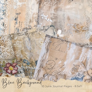 Junk Journal Kit | Junk Journal Supplies | Shabby Vintage Digital Download | Printable Ephemera Paper Craft | Time For Spring