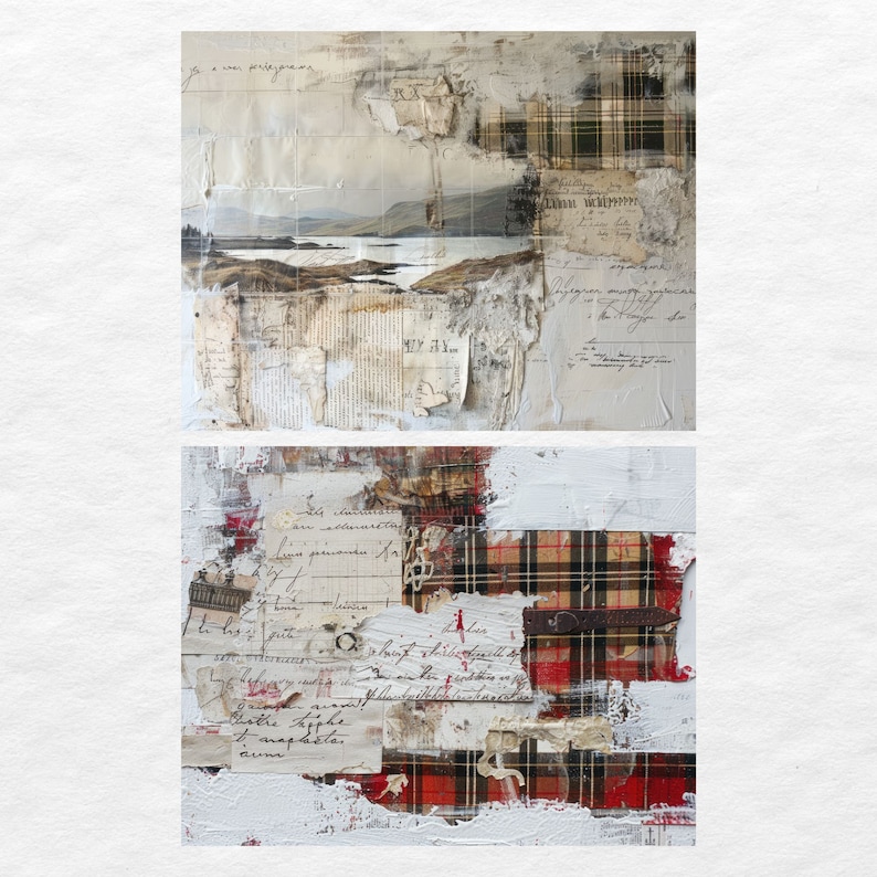 Scottish Highlands Junk Journal Pages, Printable Digital Download ...