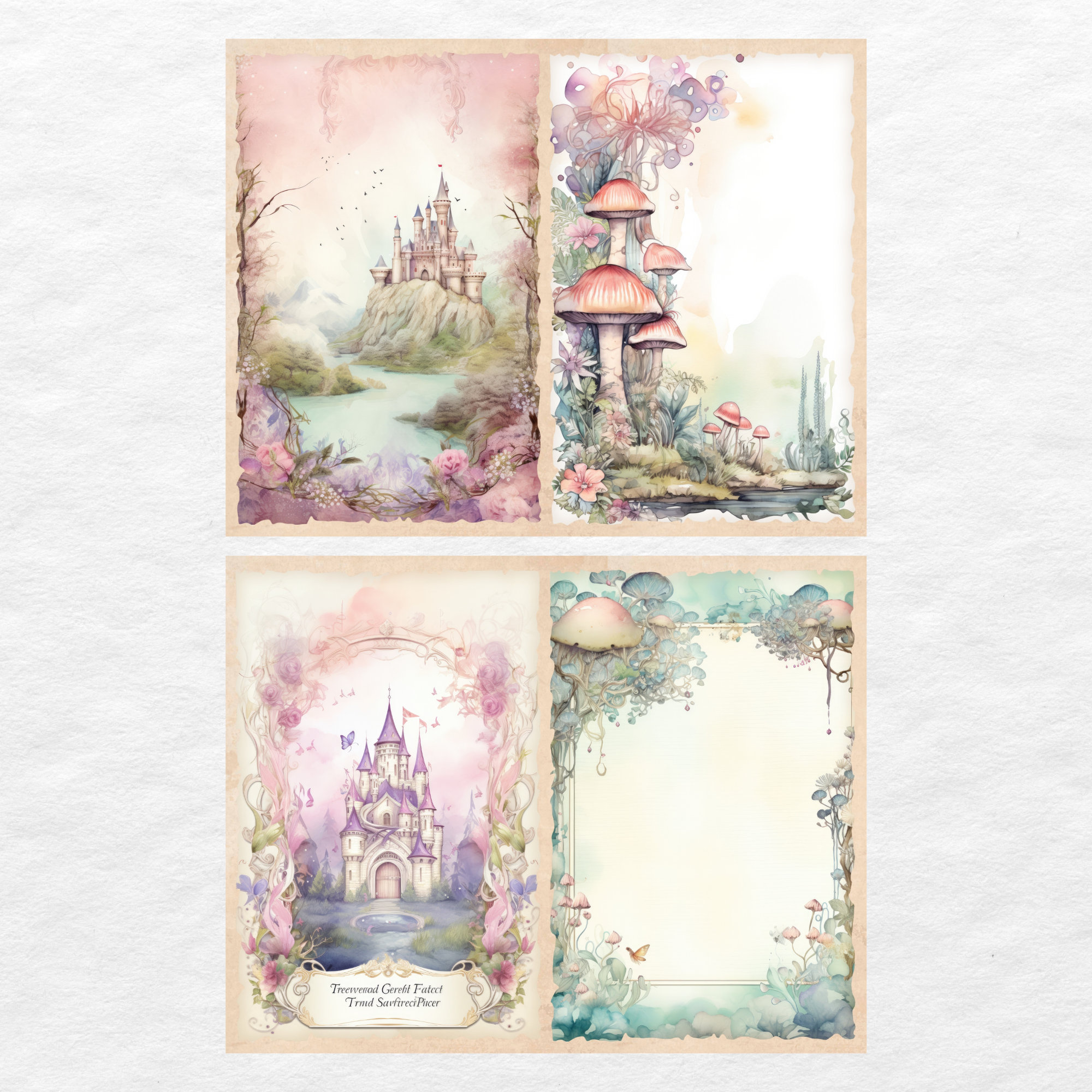 Fantasy Forest Junk Journal Kit Enchanted Forest Journal Pages, Junk ...