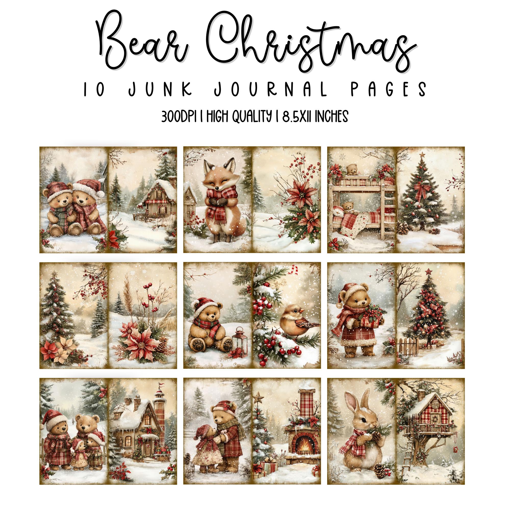 Winter Junk Journal Kit | Christmas Printable Pages | Ephemera ...