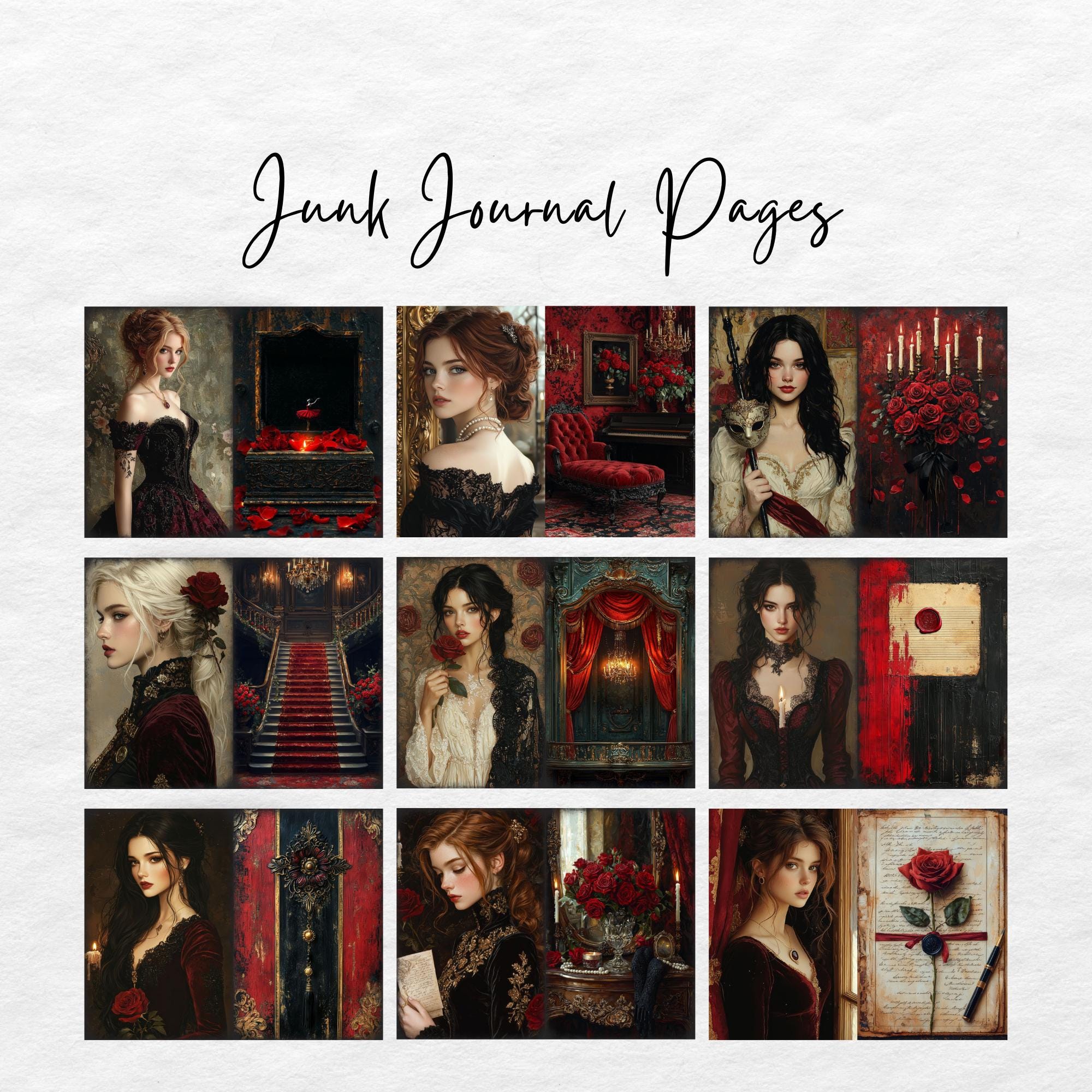 Vamp Romantic Junk Journal Kit,