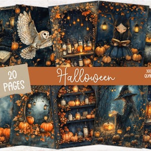 Spooky Gothic Halloween Junk Journal Pages Halloween Printable Vintage Halloween Vintage Ephemera Gothic Junk Journal Digital Halloween