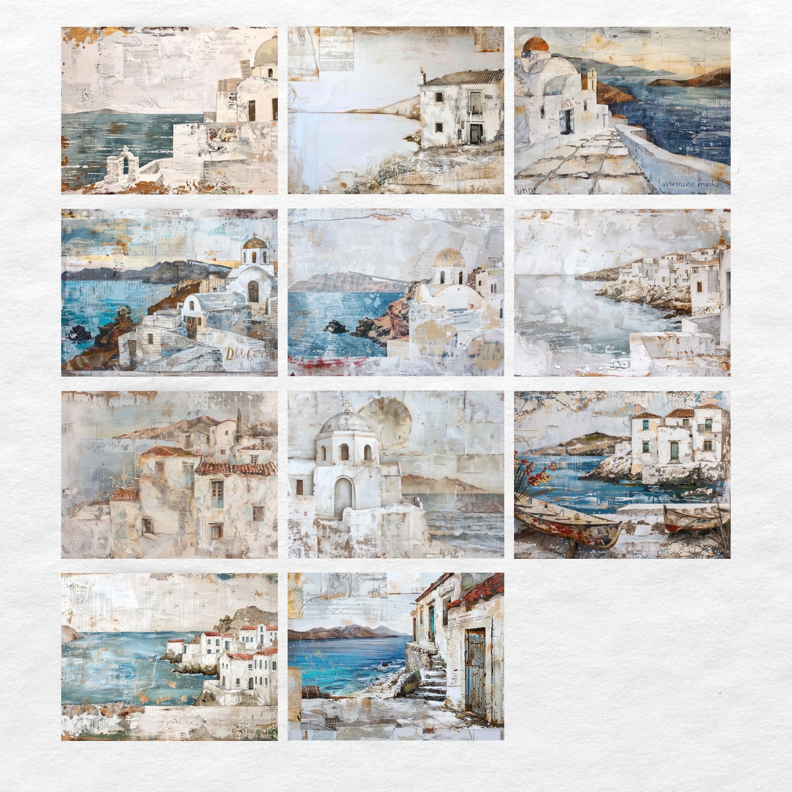 Ancient Greek Junk Journal Pages, Digital Scrapbook Paper Kit, Greece ...