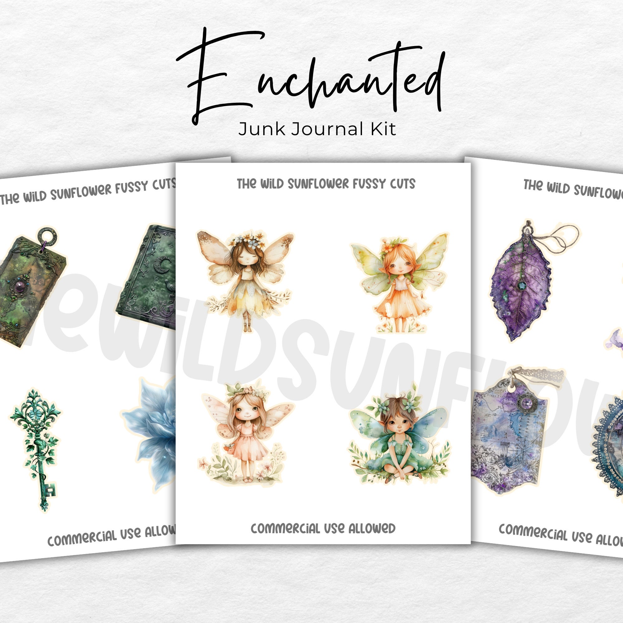 Fairy Forest Junk Journal Digital Kit Printable, Enchanted Forest ...