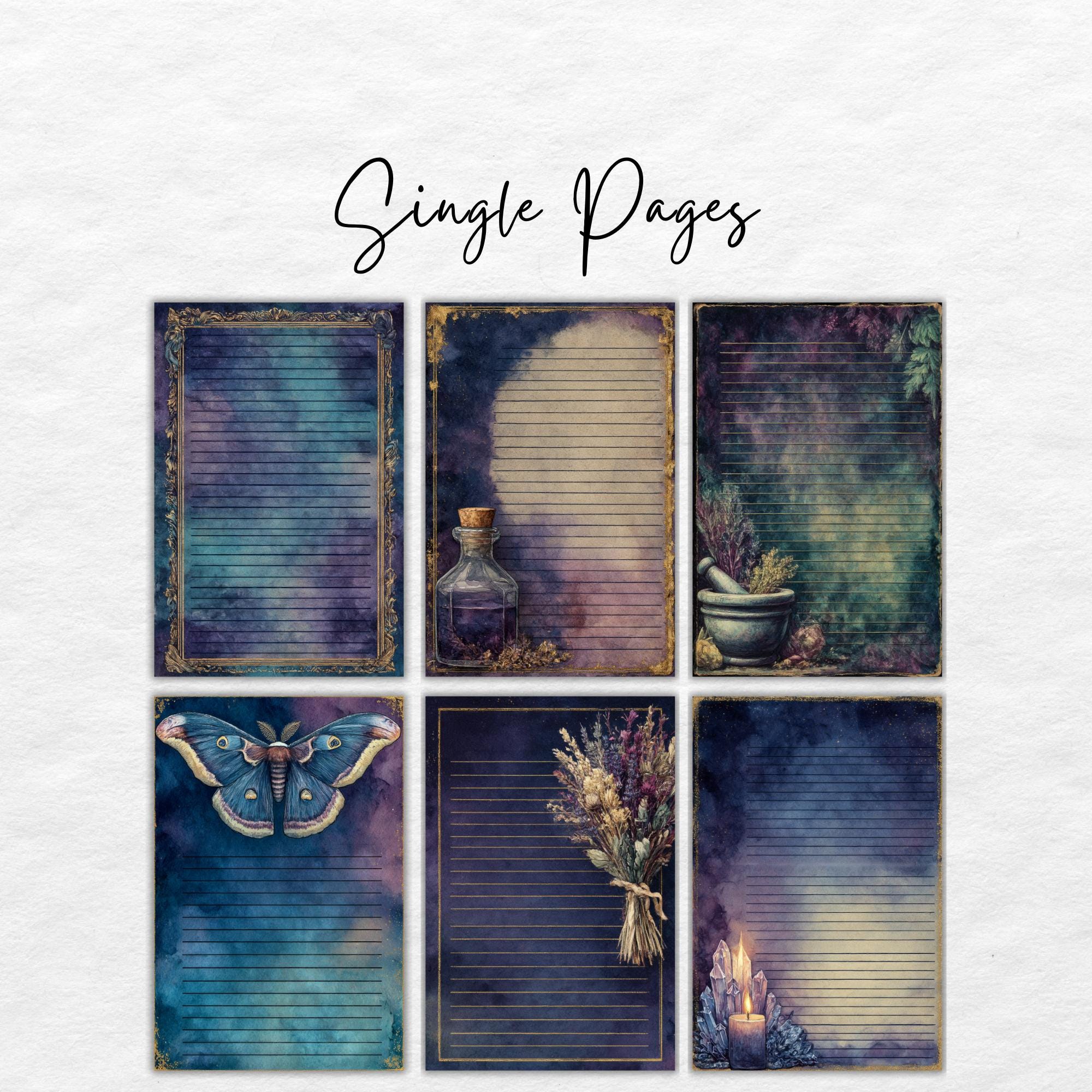 Celestial Apothecary Junk Journal Kit, Fantasy Magic Printable Pages - Etsy