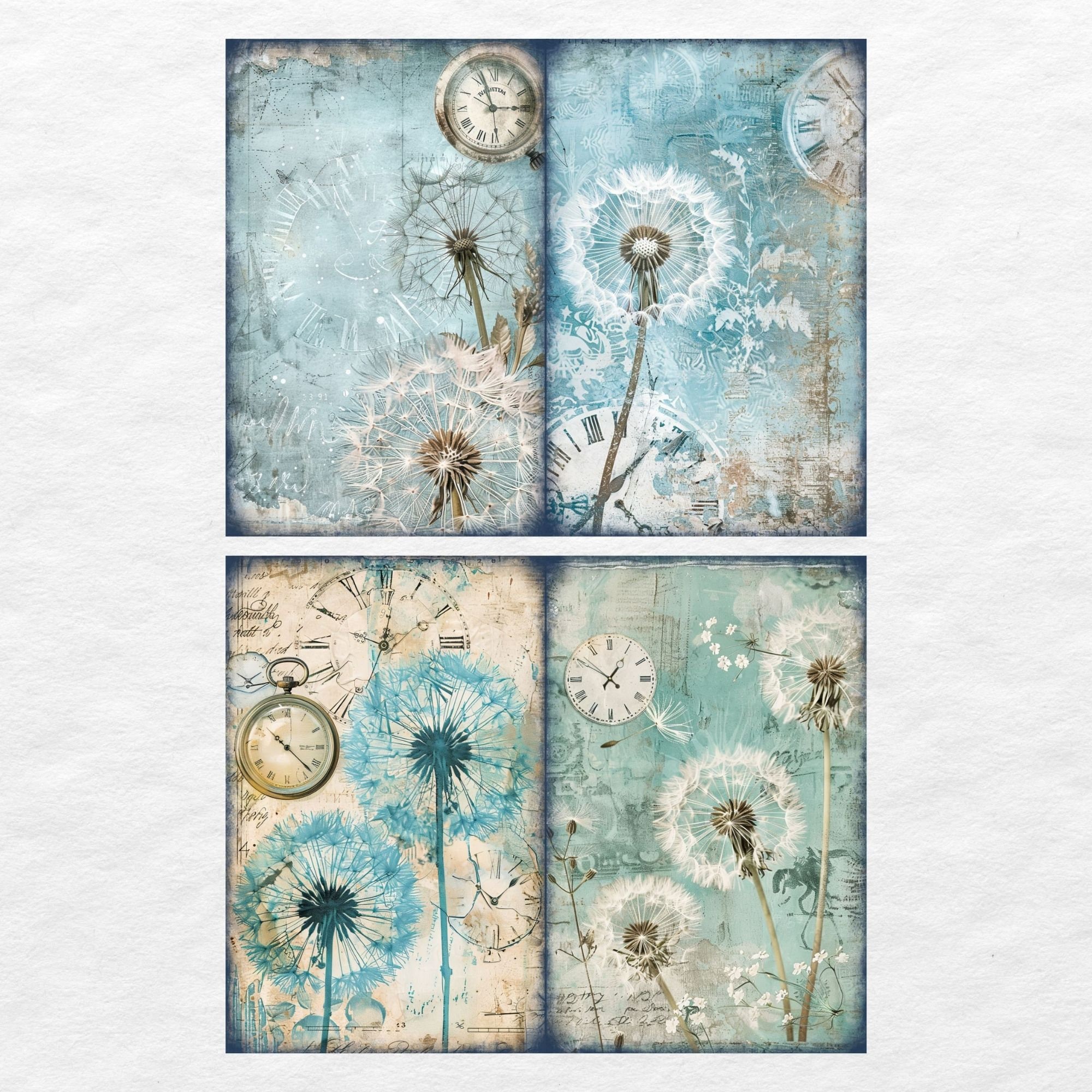 Dandelion Junk Journal Paper Flower Junk Journal Kit Printable Pages ...