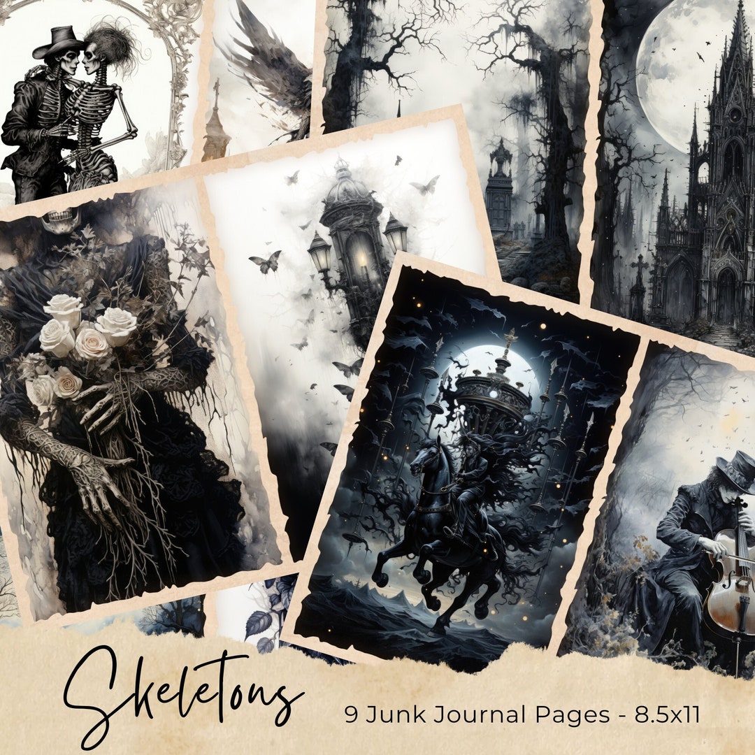 Halloween Junk Journal Pages Spooky Halloween Junk Journal Kit ...