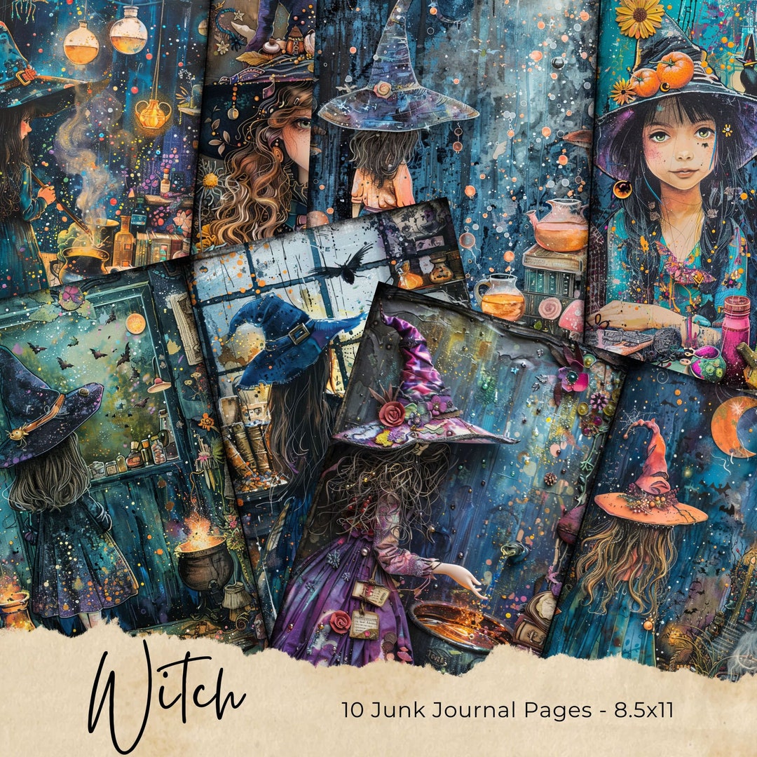 Junk Journal | Vintage Ephemera | Digital Scrapbook Paper Kit | Book of ...