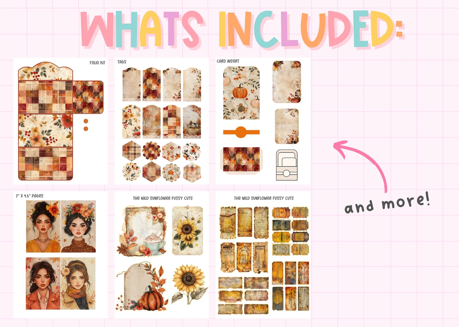 Fall Junk Journal Kit Autumn Junk Journal Ephemera Printable Tags ...