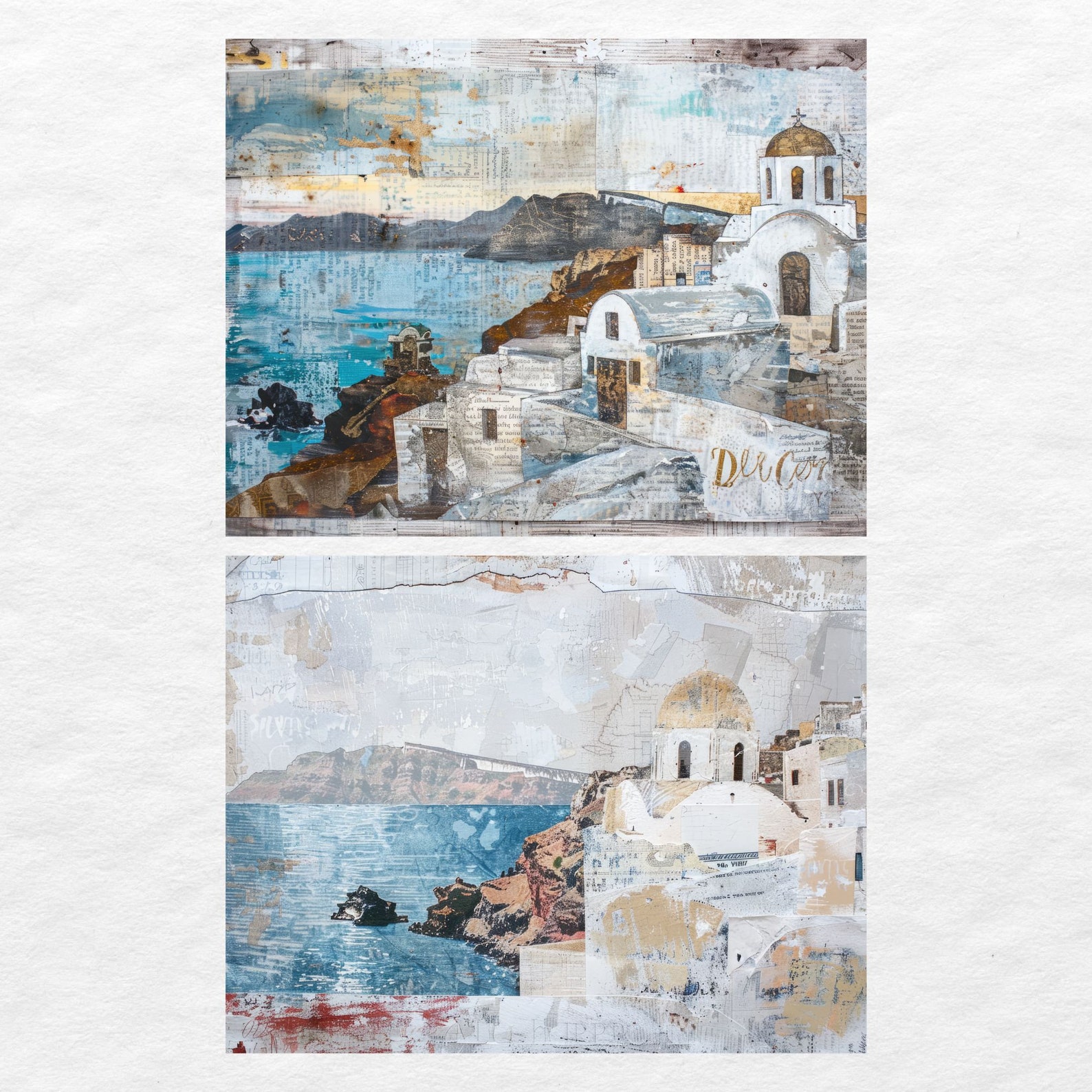Ancient Greek Junk Journal Pages, Digital Scrapbook Paper Kit, Greece ...