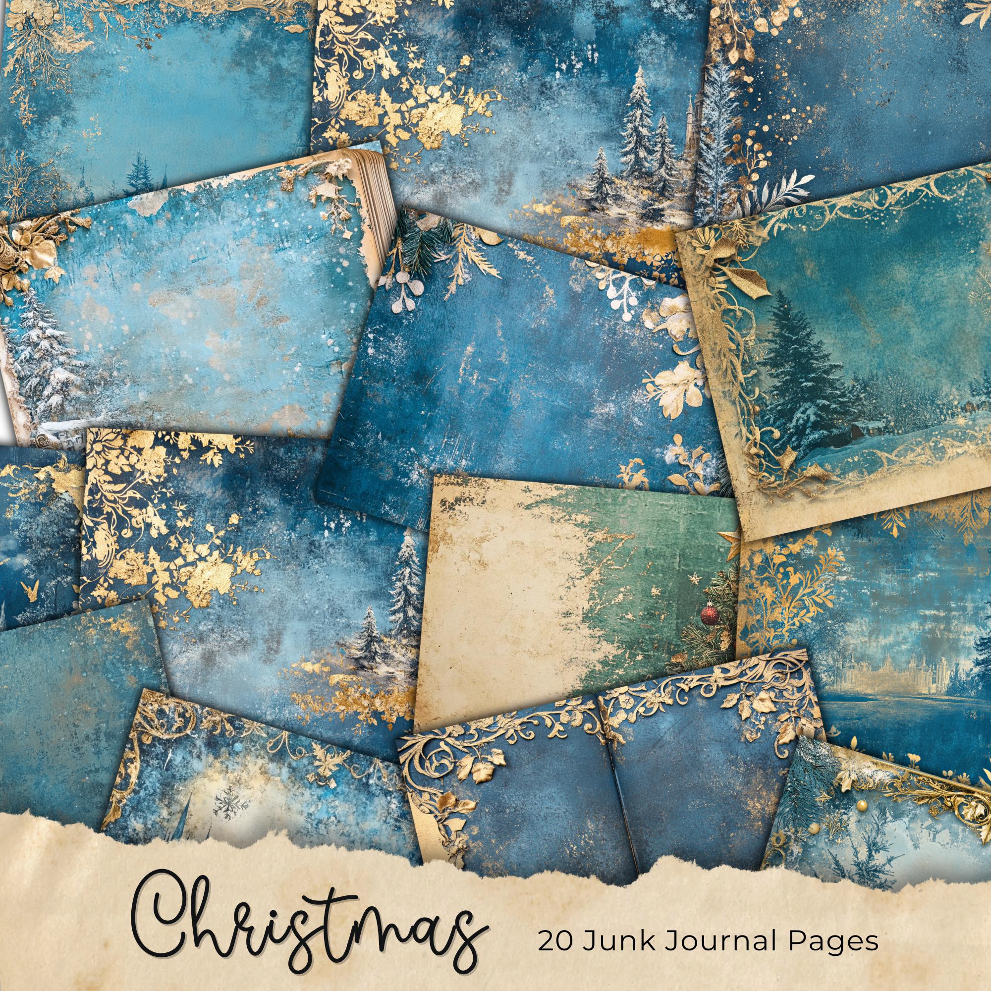 Christmas Junk Journal Kit, Vintage Merry Christmas Junk Journal Pages ...