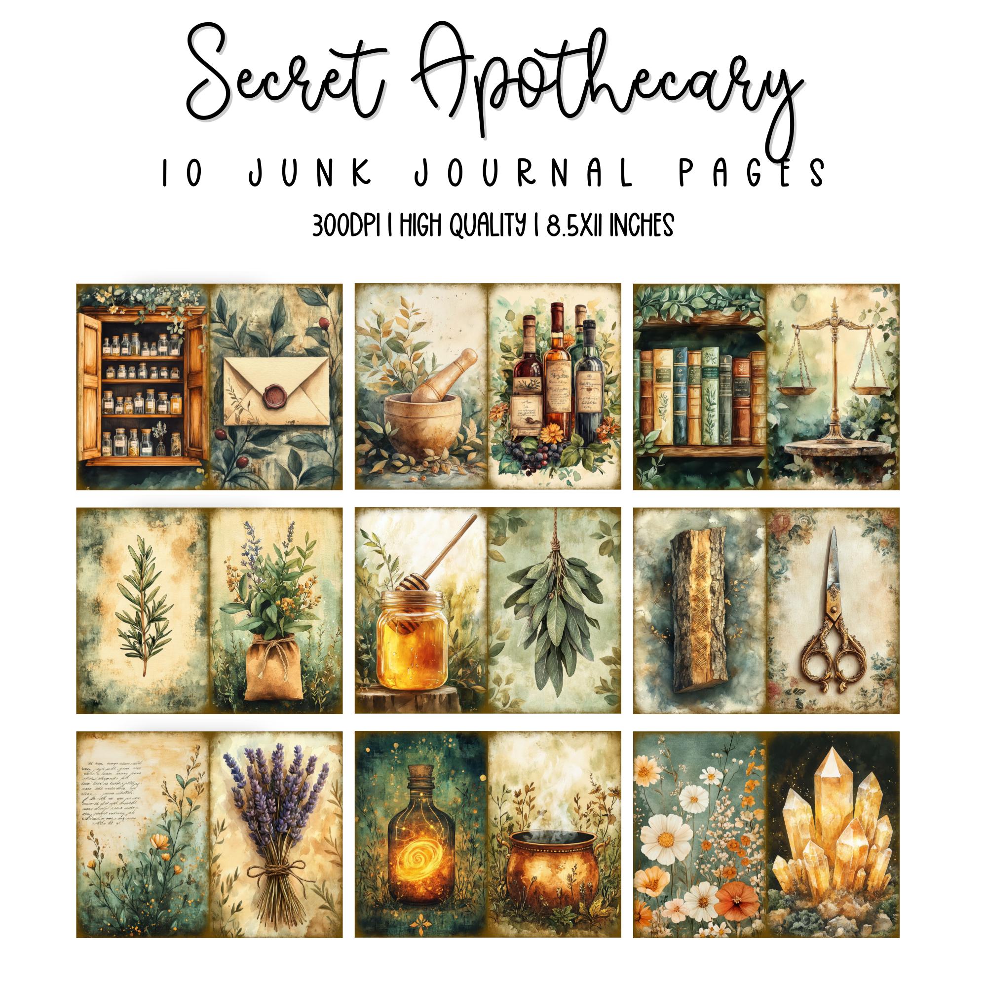 Secret Apothecary Junk Journal Pages – Enchanting Vintage-inspired ...