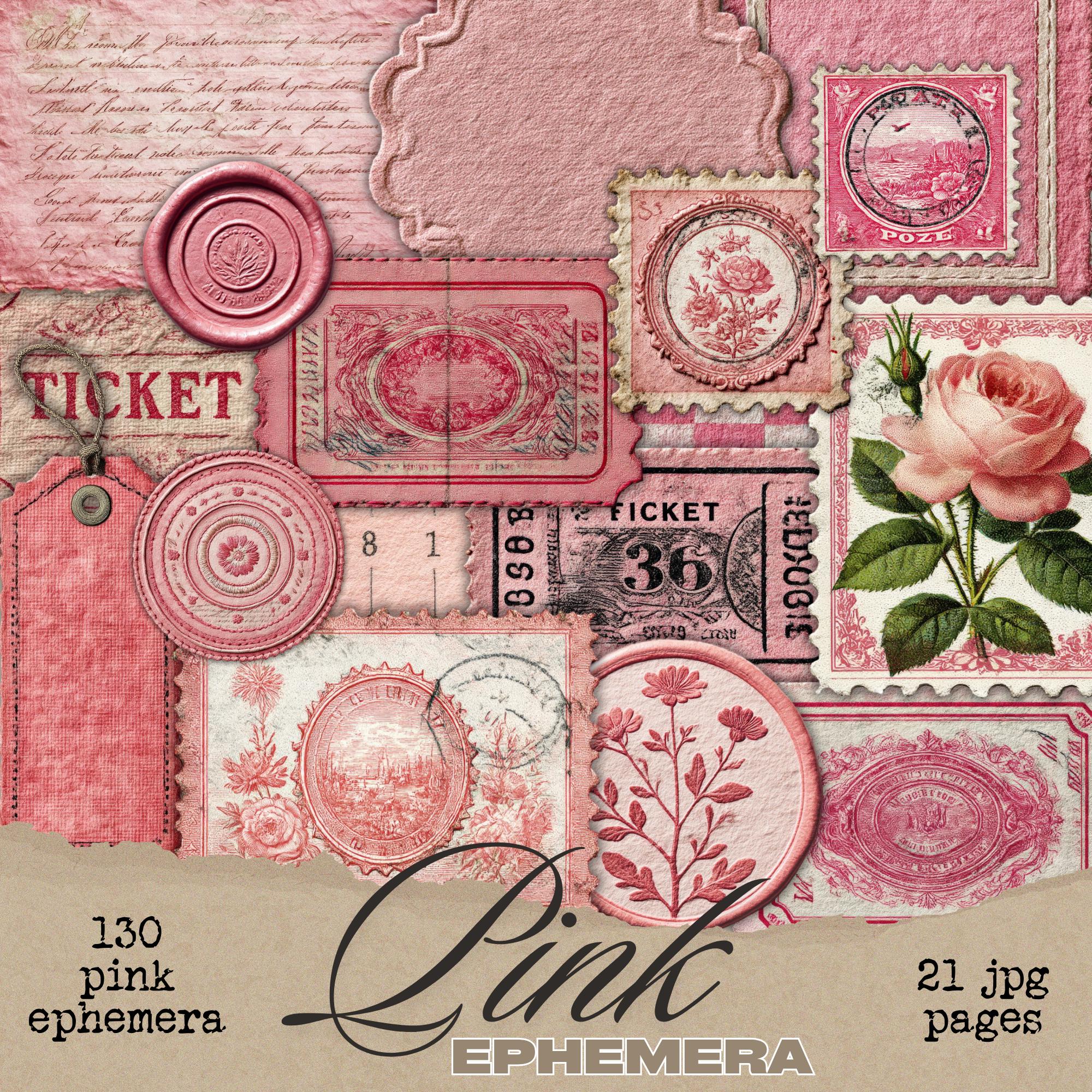 Vintage Pink Stamps - Etsy