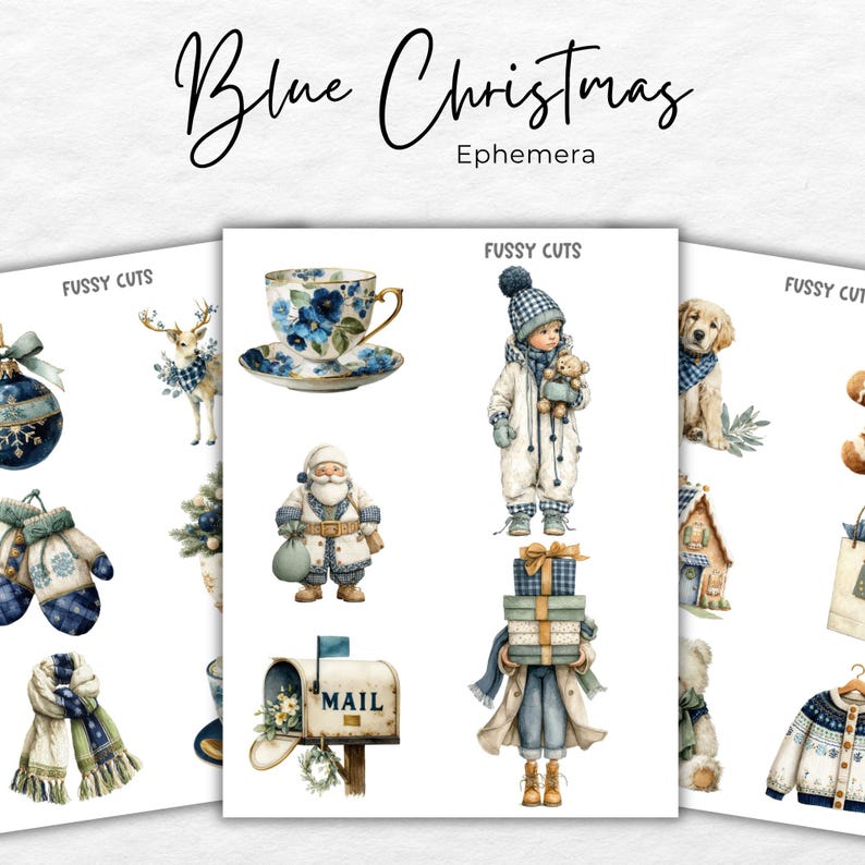 Cozy Winter Junk Journal Kit | Printable Winter Digital Papers ...