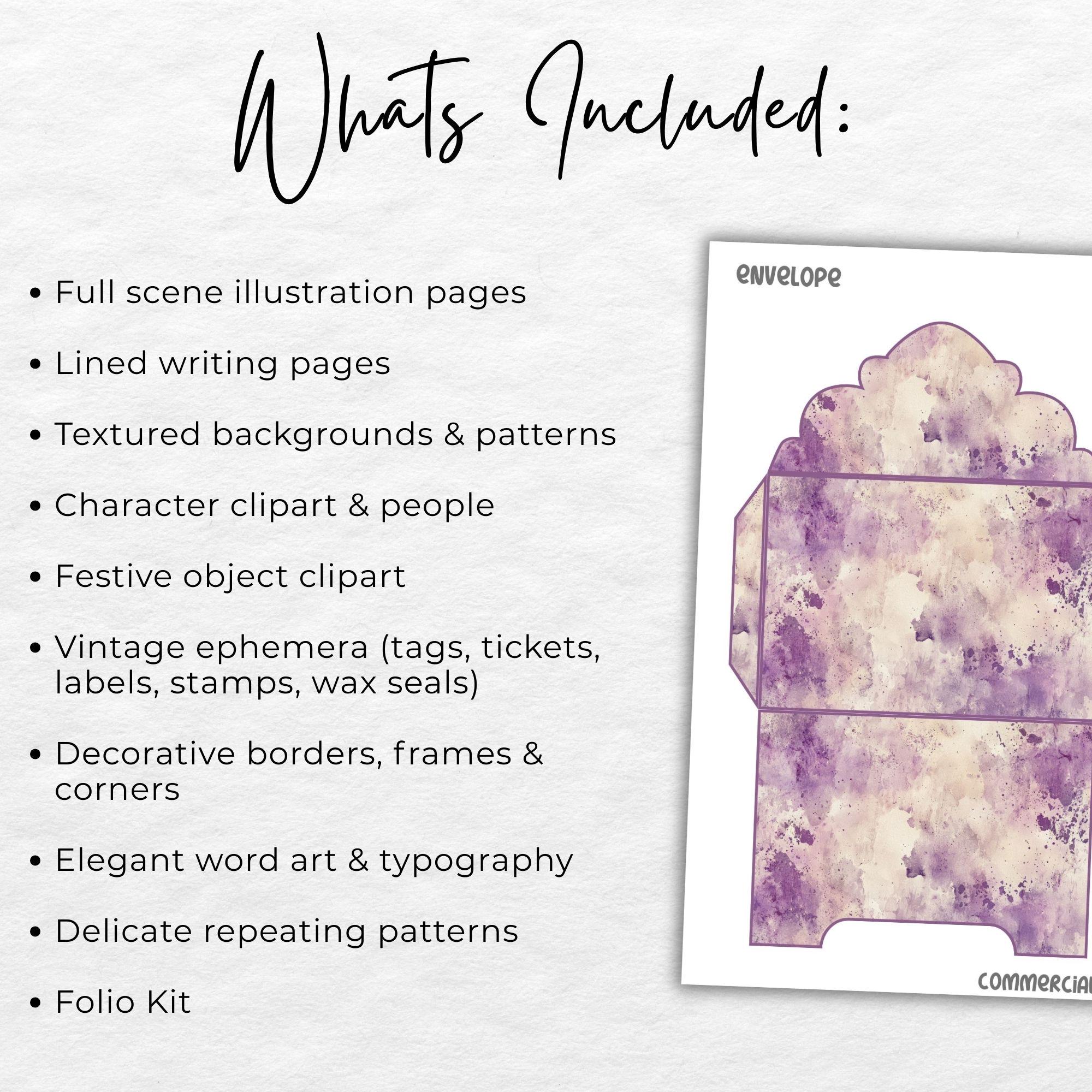 Lilac & Lace Junk Journal Kit – Vintage Purple Floral Printable (150 ...