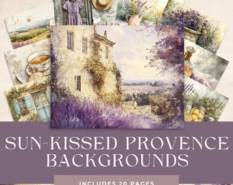 French Junk Journal, Vintage Printable Pages, Digital Ephemera Kit, Unique Scrapbook Supplies for Crafting, Provence Junk Journal Pages