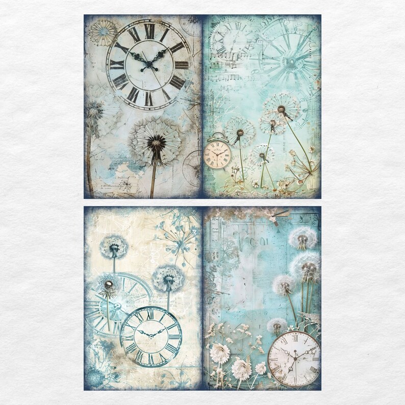 Dandelion Junk Journal Paper Flower Junk Journal Kit Printable Pages ...