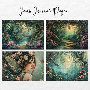 Forest Fairy Junk Journal Kit, Autumn Fairy Junk Journal Kit, Fantasy ...