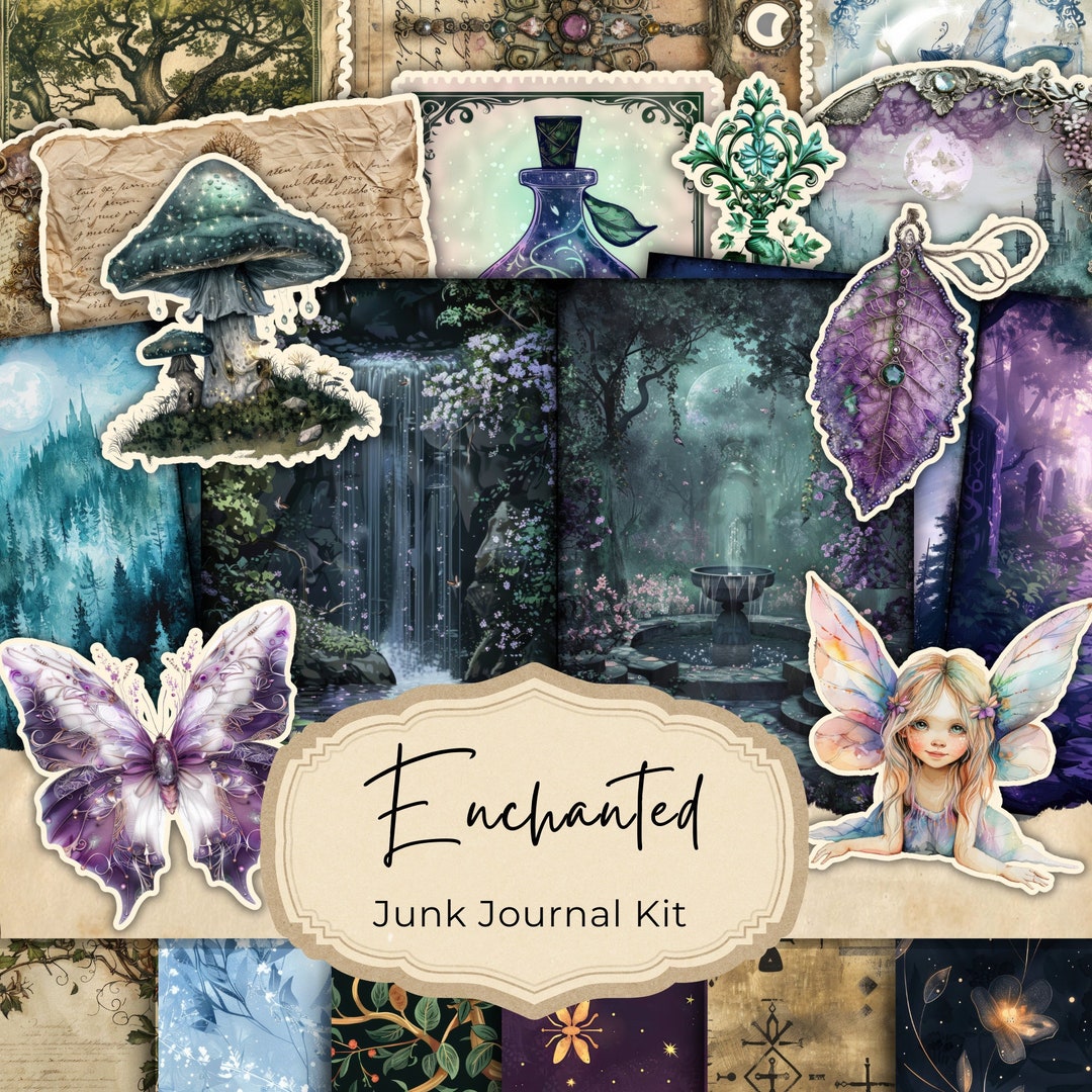 Fairy Forest Junk Journal Digital Kit Printable, Enchanted Forest ...
