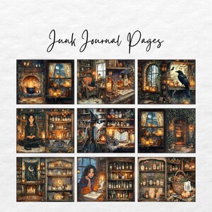 Witch’s Apothecary Junk Journal Kit - Digital Ephemera, Printable Pages ...