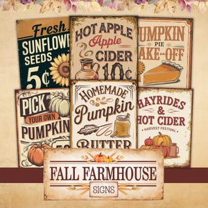 Rustic Fall Junk Journal, Vintage Autumn Ephemera, Pumpkin Patch, Cozy Farmhouse, Printable Autumn Journal Distressed Ephemera