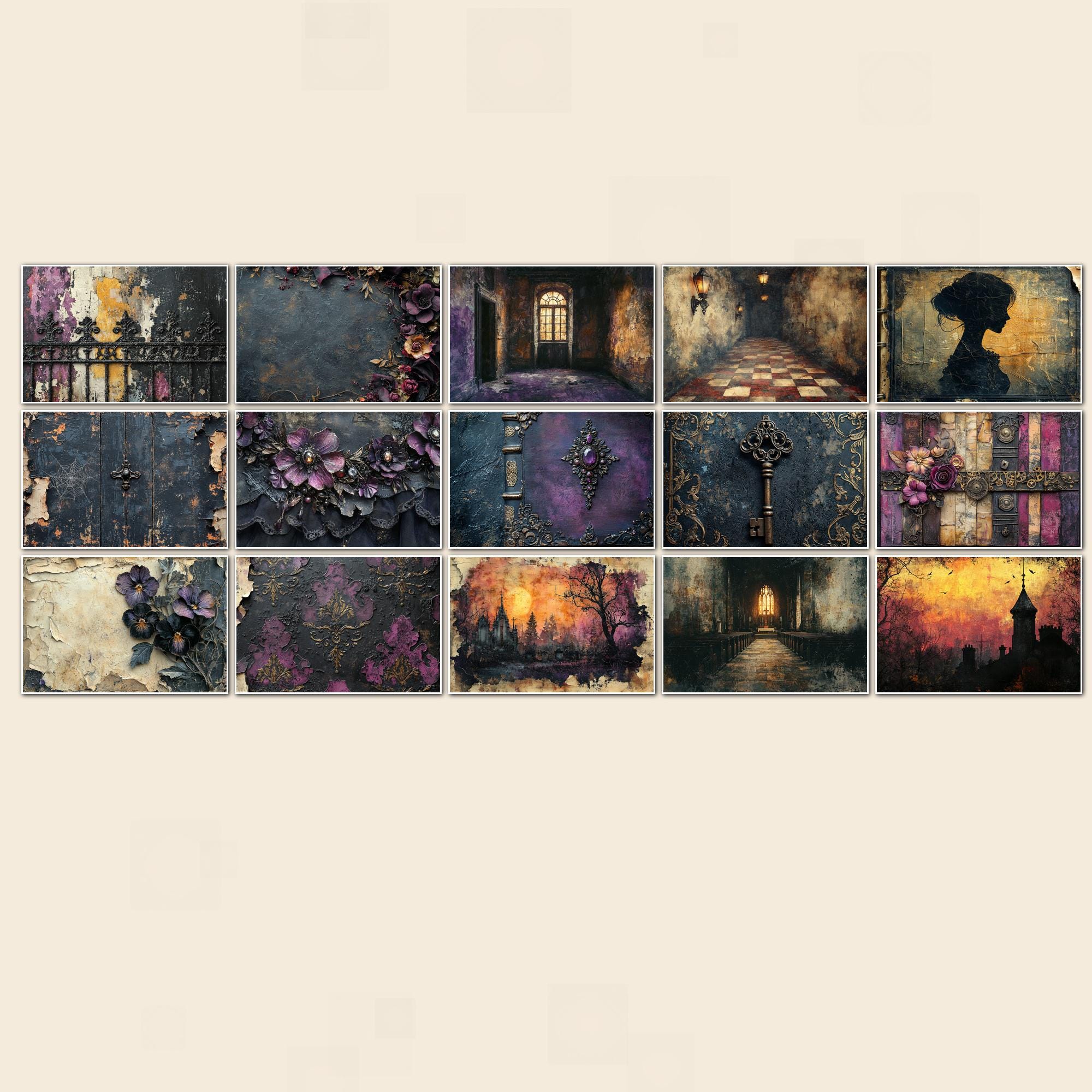 Gothic Victorian Junk Journal Pages, Dark Academia Printable Paper ...