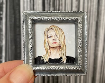 Kim Gordon - Original Miniature Portrait